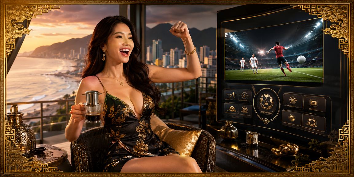 Người dùng theo dõi esports và cược VIP tại quán cà phê Đà Nẵng